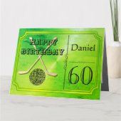オリジナル ゴルフ テーマ 60歳 誕生日 カード (正面)