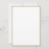 オリジナル ゴールドエッジ インビテーションカード - あなただけのデザインを 招待状 (裏面)