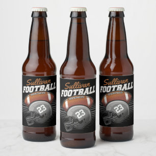 オリジナル サッカー プレーヤー チーム ナンバー ヘルメット ビールラベル