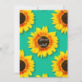 オリジナル サンキュー フラワーペーパー パーティー 招待状 (正面)