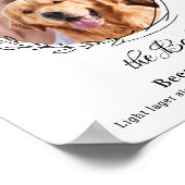 オリジナル シグネチャー ドリンク フォト 犬 バー ペット 結婚式 ポスター (角)