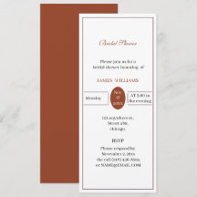 オリジナル シンプル ブラウン ブライダルシャワー