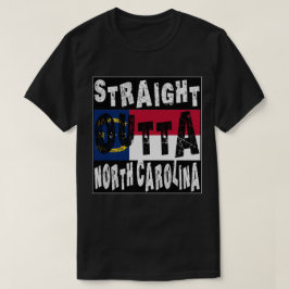 オリジナル ストレート・アウト・オブ・ノースカロライナ ミームTシャツ Tシャツ