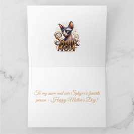 オリジナル スフィンクス猫 ママ ハッピー マザーズデー カード