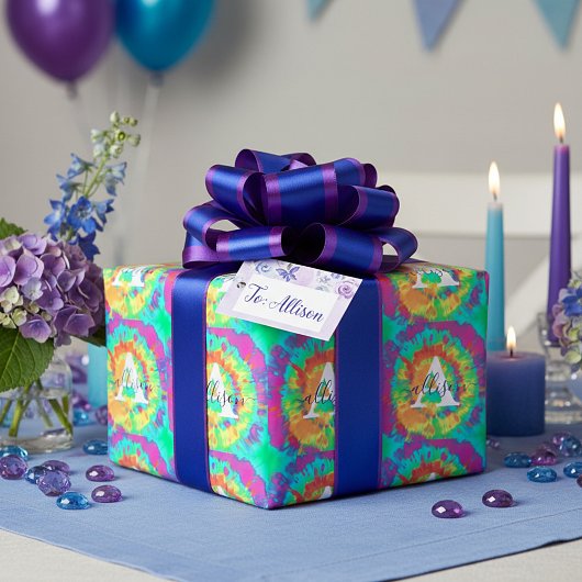 オリジナル タイダイ ワ wrapping paper ラッピングペーパー