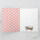 オリジナル ダックスフンド バレンタインデー カード (内部)