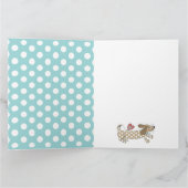 オリジナル ダックスフンド バレンタインデー カード (内部)