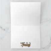 オリジナル ダックスフンド バレンタインデー カード (内部)