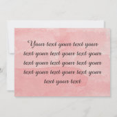 オリジナル ダマスク 柄 ウェディング シャワー 招待状 (裏面)