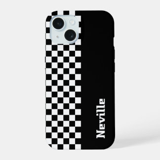オリジナル ツートン チェッカーボード iPhone 15ケース