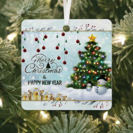 オリジナル テキスト ゴールド クリスマス 結婚 セラミック メタルオーナメント