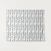 オリジナル テキスト ステップ アンド リピート ファブリック バナー タペストリー (正面(横))