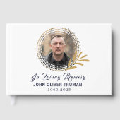 オリジナル テキスト フォト メモリアル 葬儀 葉 ゲストブック (正面)