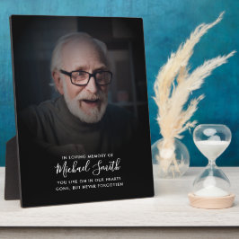 オリジナル テキスト メモリアル トリビュート フォト テーブルトップ プラーク