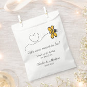 オリジナル テキスト ラブ ビー フェイバーバッグ (クリップ留めされた状態)