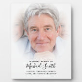 オリジナル テキスト 追悼 写真 卓上 プレート フォトプラーク (正面)