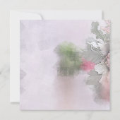 オリジナル テンプレート 水彩画 アート ローズ 花 (裏面)