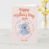 オリジナル・デザインの母の日カード カード (黄色い花)