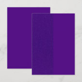 オリジナル デュアル パープル グリッター フラット サンクス カード (正面/裏面)