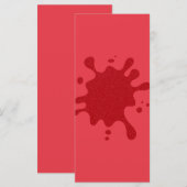 オリジナル トマト レッド スプラット メニュー カード (正面/裏面)