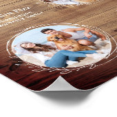 オリジナル ドリンク シグネチャー 3 枚の写真 犬 ペット ウェディング ポスター (角)