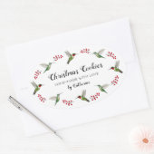 オリジナル ハチドリ 楕円形シール (封筒)