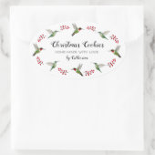 オリジナル ハチドリ 楕円形シール (バッグ)