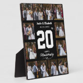 オリジナル ハッピーアニバーサリー 12枚の写真を飾れるフォトコラージュ フォトプラーク (側面)