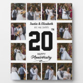 オリジナル ハッピーアニバーサリー 12枚の写真 コラージュ フォトプラーク (正面)