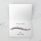 オリジナル ハッピー ウェディング アニバーサリー カード (内部)