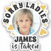 オリジナル ハッピー バチェロレッテパーティー 花婿の顔 写真 シール (正面)