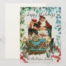 オリジナル ハッピー ホリデー シック ラスティック ヴィンテージ エフェメラ