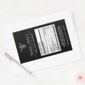 オリジナル ハニーの栄養成分ラベル 手作り 長方形シール (封筒)