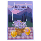 オリジナル ハニー＆ラベンダー ギフト ペーパー バッグ ミディアムペーパーバッグ (正面)