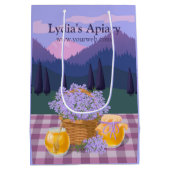 オリジナル ハニー＆ラベンダー ギフト ペーパー バッグ ミディアムペーパーバッグ (裏面)