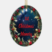 オリジナル ハリーベリー リース 記念品 メモリー セラミックオーナメント (右)