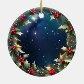 オリジナル ハリーベリー リース 記念品 メモリー セラミックオーナメント (裏面)