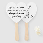 オリジナル ハンドヘルド ファン - 記念品 (正面&裏面)