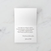 オリジナル ハンドメイド ウィンター シカデー ホリデー カード (内部)