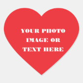 オリジナル ハート ステッカー - クリスマス & ウェディング デザイン (正面)