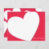 オリジナル ハート ノート カード (正面/裏面)