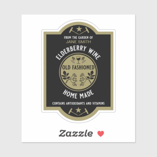 オリジナル ハーブ ワインラベル シール (シート)