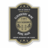 オリジナル ハーブ ワインラベル シール (正面)