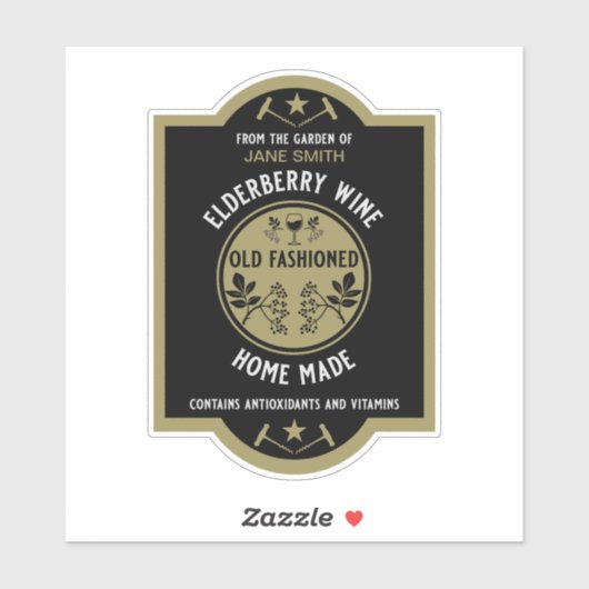 オリジナル ハーブ ワインラベル シール (シート)