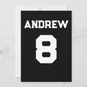 オリジナル バスケットボール 誕生日 ご招待 テンプレート (裏面)