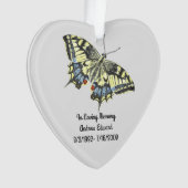 オリジナル バタフライ メモリアル オーナメント (正面)