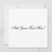 オリジナル バタフライ 誕生日 ご招待 招待状 (裏面)