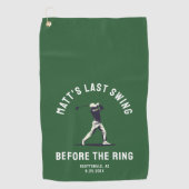 オリジナル バチェラーパーティー ゴルフ旅行 グルームズメン ゴルフタオル (正面)