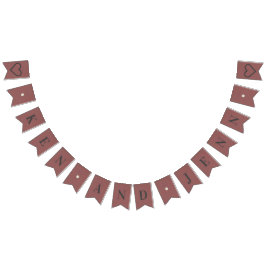 オリジナル バンティング バナー - ブラッシング シャンパン ウェディング