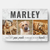 オリジナル・パウプリント・ペットメモリアル・フォトコラージュ フォトプラーク (正面)